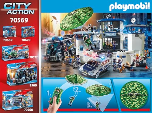 PLAYMOBIL | City Action | Polizei-Hubschrauber | Spielzeug für Kinder ab 4 Jahren | 70569