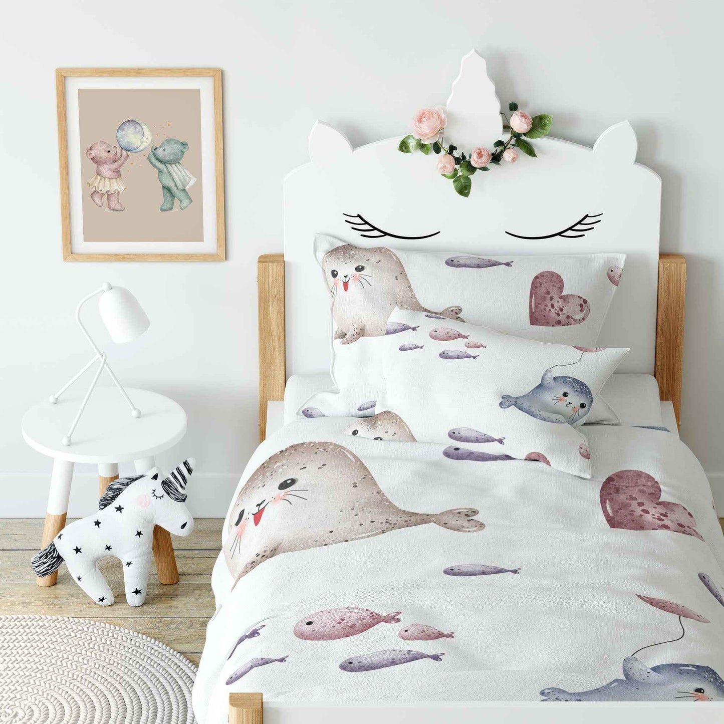 “Seehunde” Premium Kinderbettwäsche