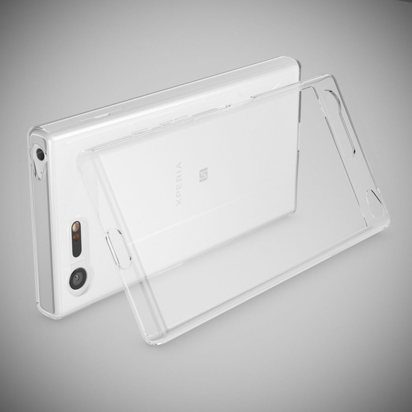 NALIA Transparente Silikonhülle für Sony Xperia X Compact – Anti-Gelb & Rutschfest – GLAZE (Handyhülle Kristallklar, Schlank & Stoßfest) – Marke aus Berlin