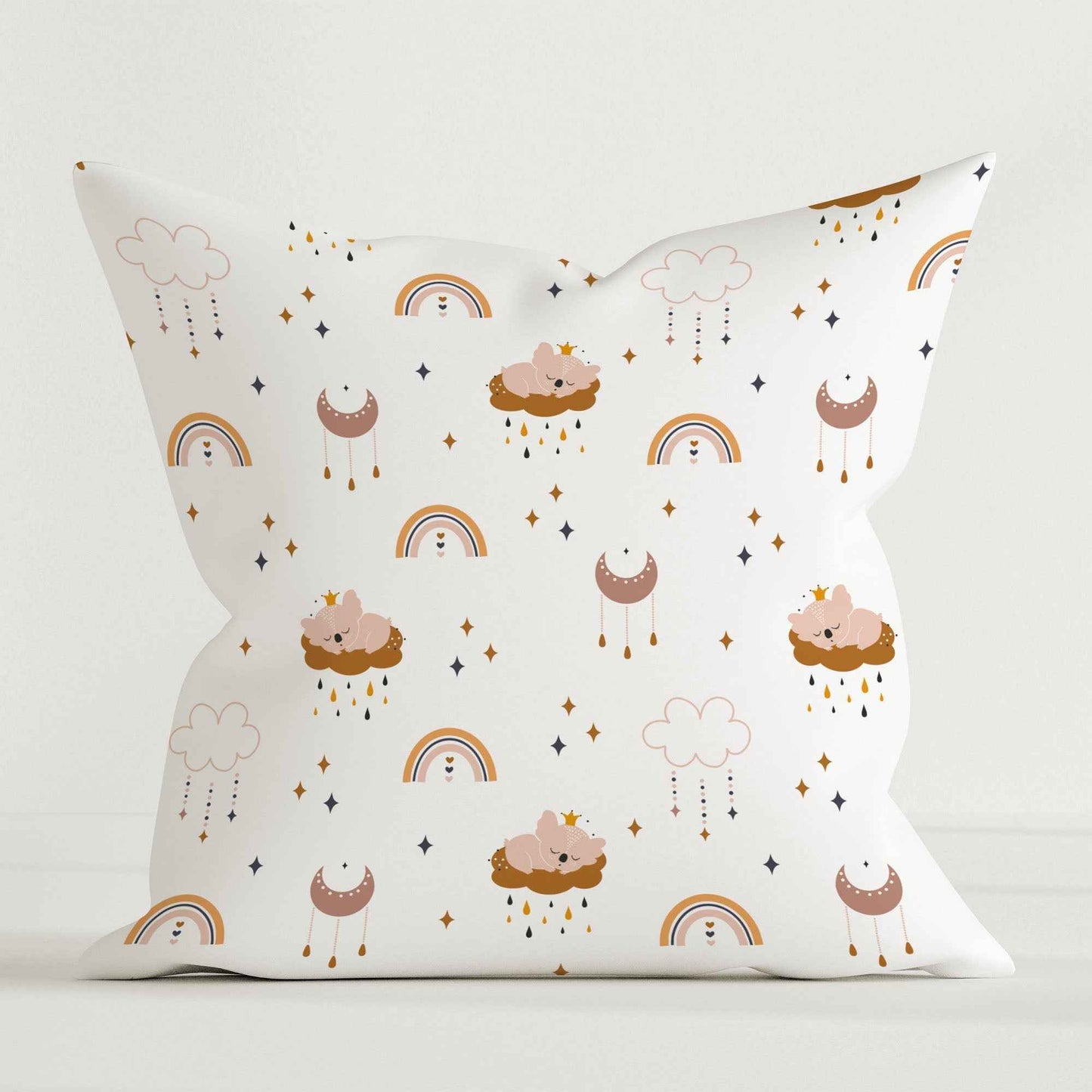 “Regenbogen Koala” Premium Kinder Dekokissen