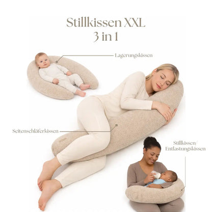 Stillkissen XXL Bouclé – ergonomisch & kuschelig