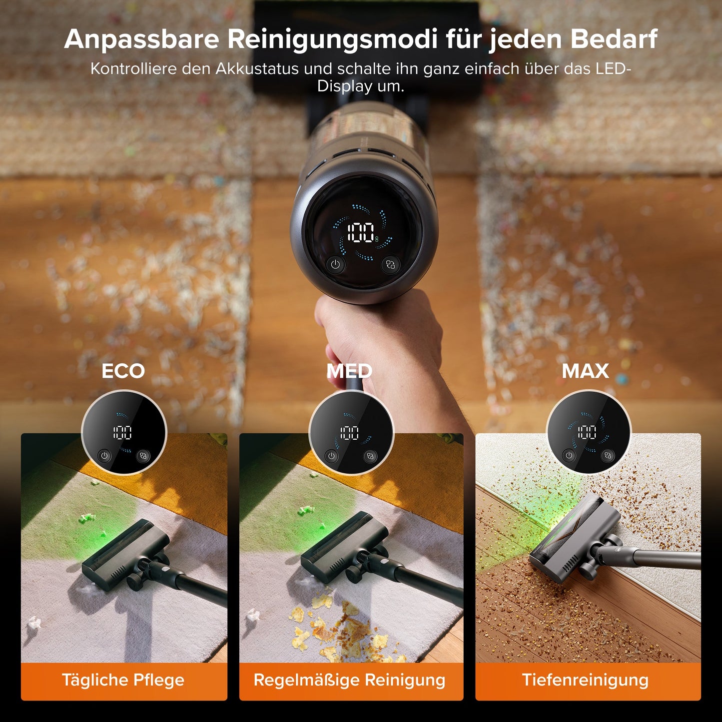 Roborock H60 Hub Ultra Akku-Staubsauger mit Absaugstation