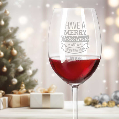 Leonardo Weinglas mit Gravur "Have a Merry Christmas"