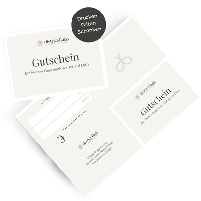 Geschenkgutschein digital – sofort per E-Mail