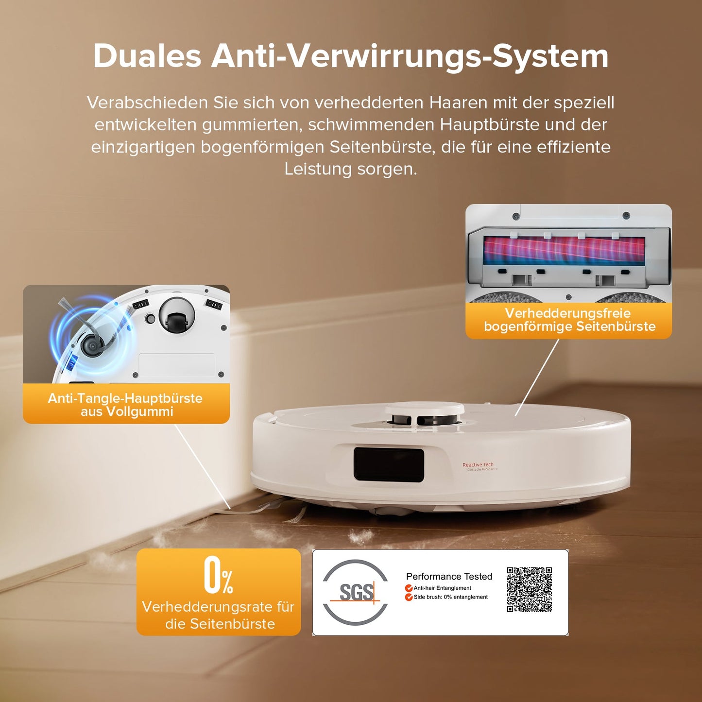 Roborock QV 35S Saugroboter mit Multifunktions-Dockingstation