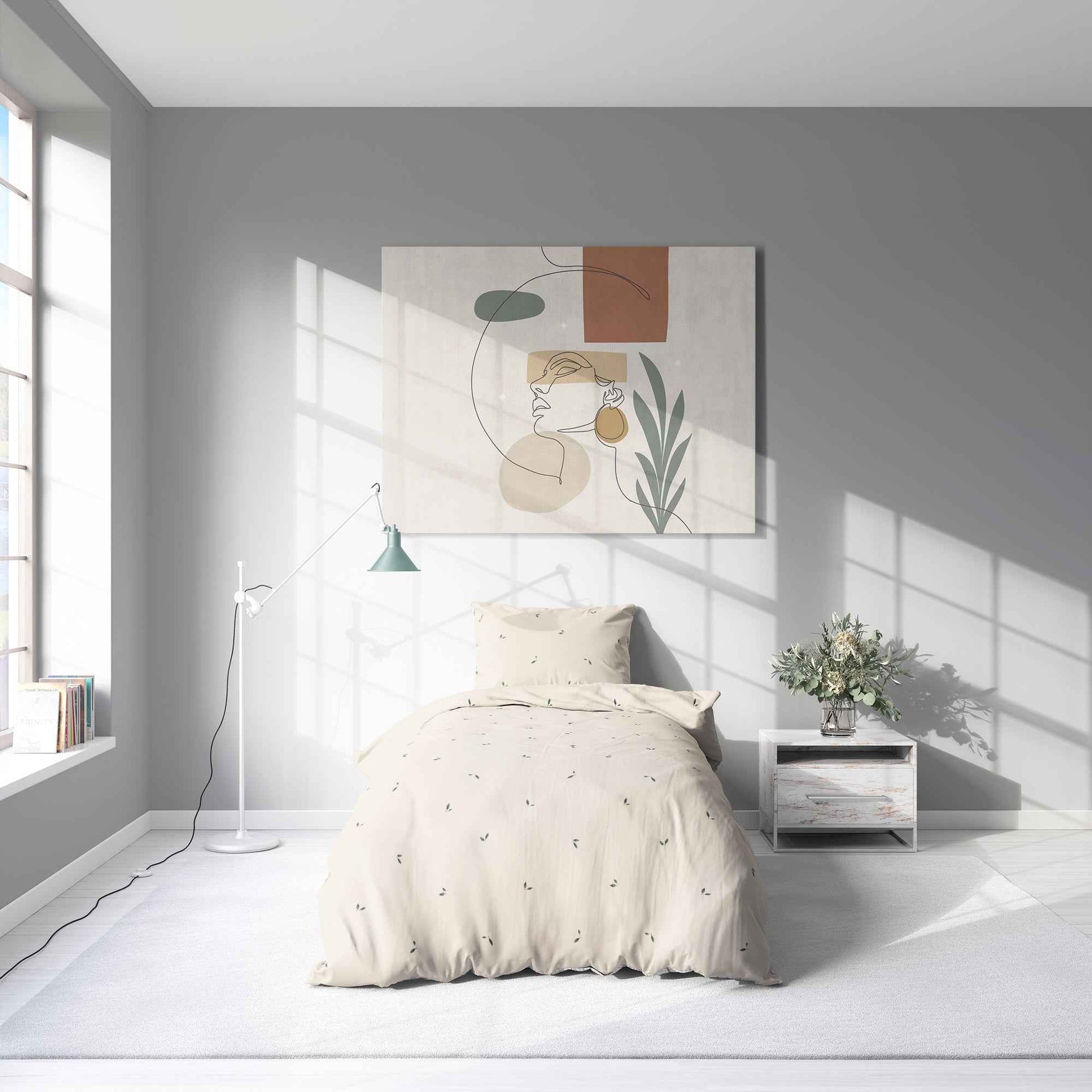 "Kleine Olivenblätter" Premium Bettwäsche