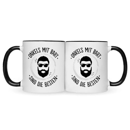 Bedruckte Tasse mit Name - Onkels mit Bart