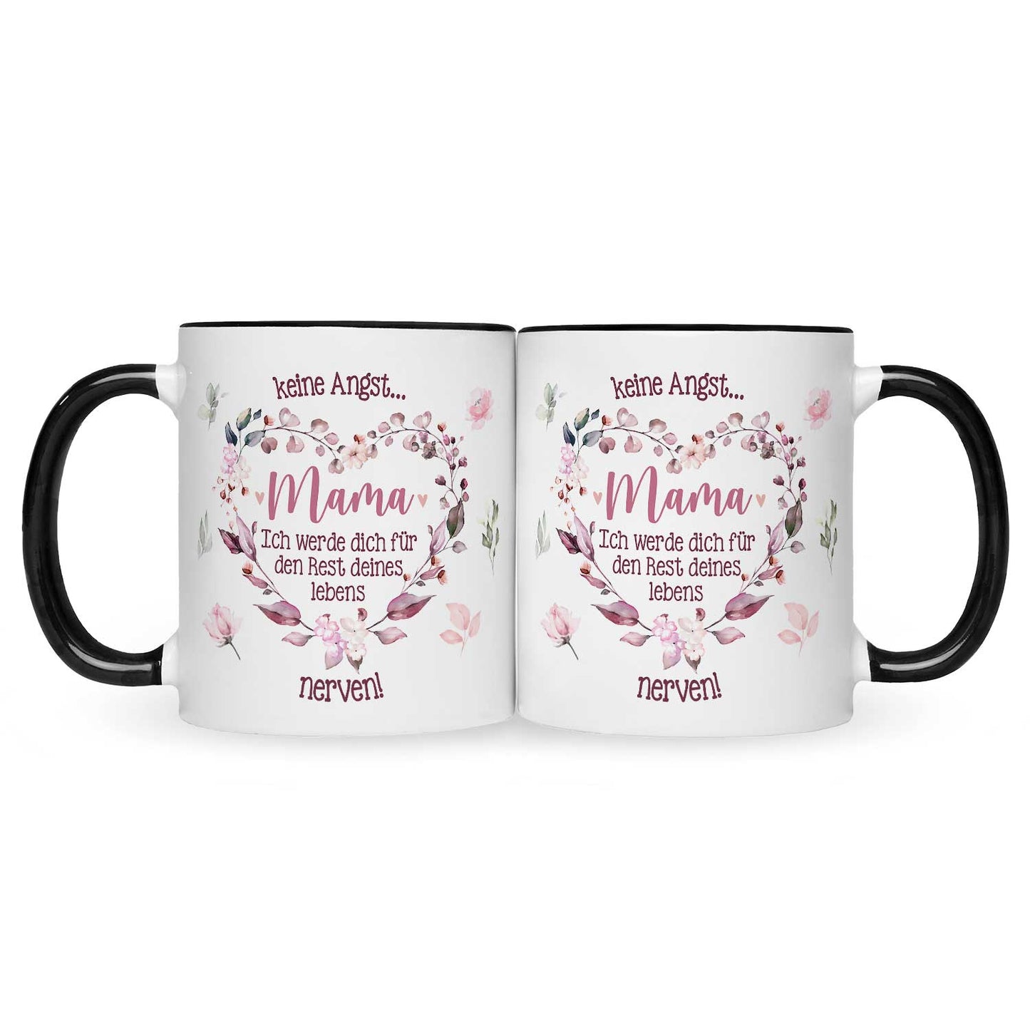 Bedruckte Tasse mit Spruch Keine Angst Mama
