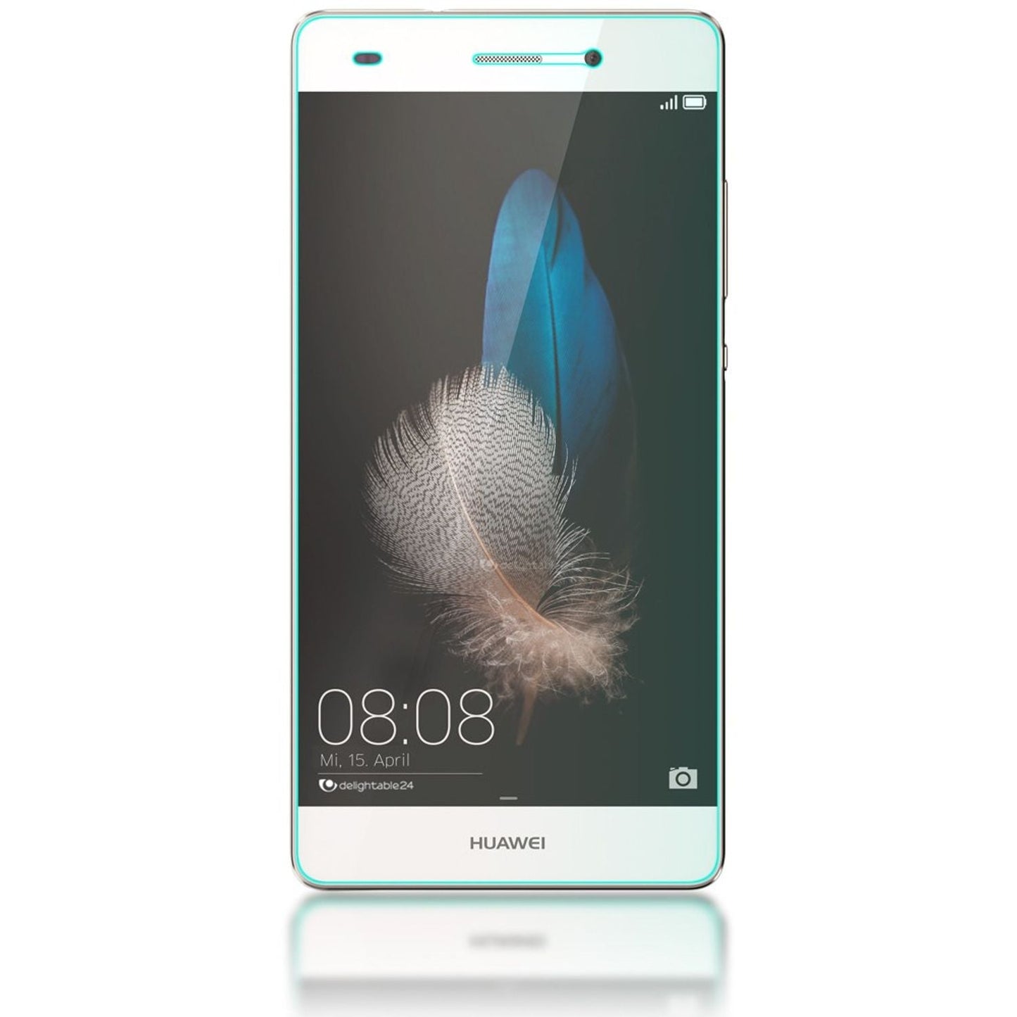 NALIA Schutzglas kompatibel mit Huawei P8 Lite, Full-Cover Displayschutz Handy-Folie, 9H Härte Glas-Schutzfolie Bildschirm-Abdeckung Schutz-Film Phone HD Screen Protector Tempered Glass - Transparent