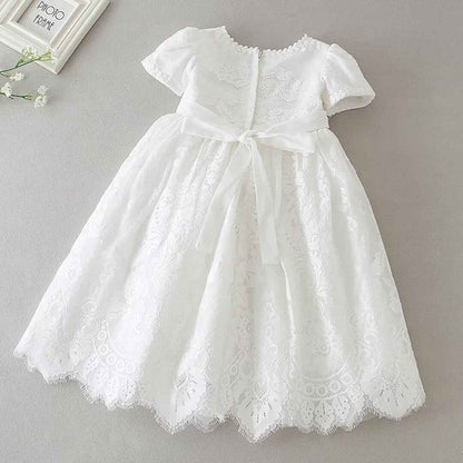 Baby Long Christening Dresses White Christening Dress Special Occasion Dresses for Girls Birthday