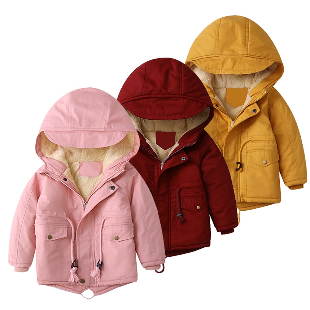 Winter Jacket for Boys and Girls, Warm Hoodie Outfits, Thick Coat, Baby Winter Coats