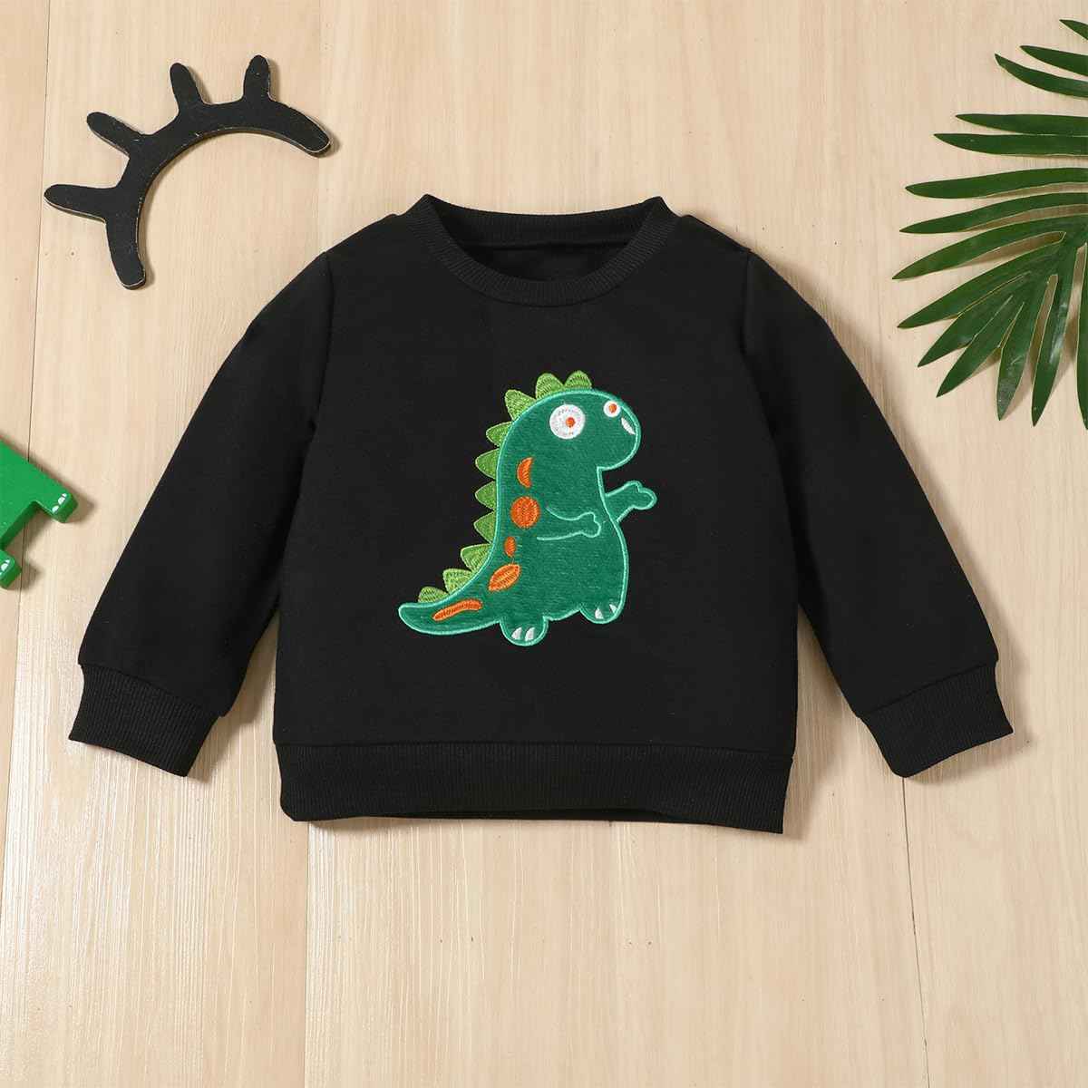 Toddler Baby Boys Outfit Colour Block Letter Print Sweatshirt Top + Plain Trousers Baby Autumn Spring 2-Piece Clothing Set