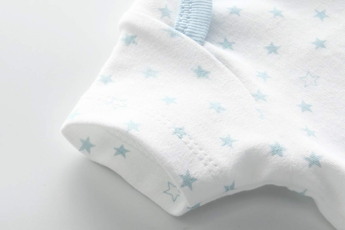 Kiddiezoom Baby-Body, Hose, Kleinkinder, Einteiler, Kleidung, Set, Outfits, für Jungen und Mädchen, Baumwollkappen, Kratzfäustlinge