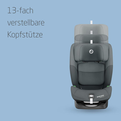 Maxi-Cosi Titan S i-Size, Child Car Seat, 15 months-12 years (76-150cm), ISOFIX Car Seat, 5 Recline Positions, 13 Headrest Positions, G-CELL Protection, 5-Point Safety Harness, Tonal Graphite - Meloni2