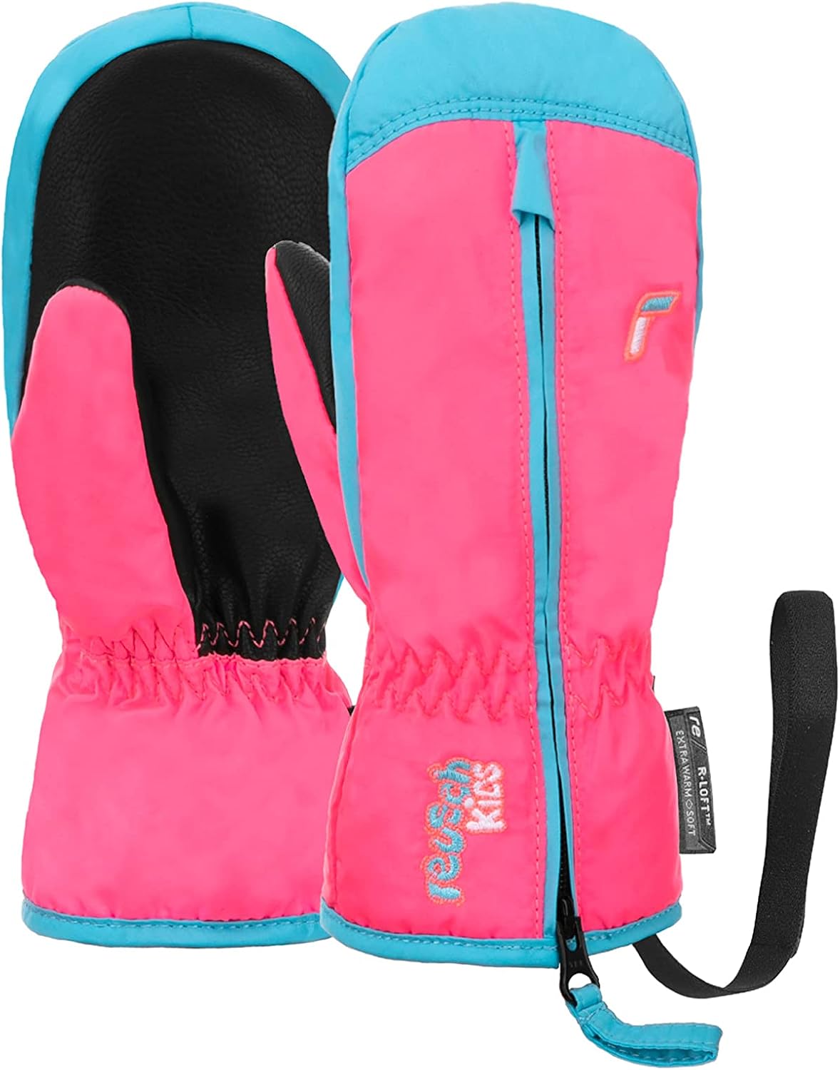 Reusch Ben Mitten extra warme und weiche Fausthandschuhe Winterhandschuhe Fäustlinge Kinder Babys Kleinkinder Mädchen und Jungen mit einem Reißverschluss