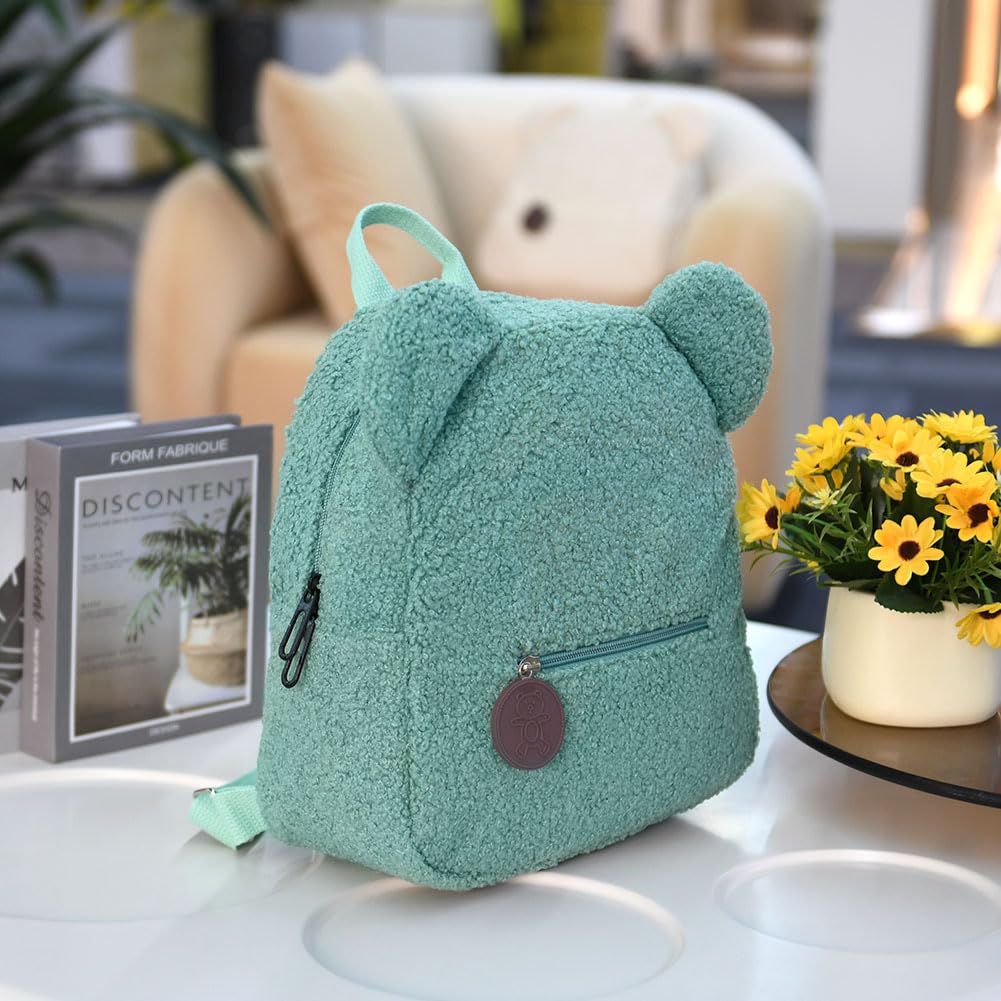Aomig Plush Backpack Kindergarten Backpack Toddler Backpack Kindergarten School Bag for Boys Girls Children Animal Kids Backpack Animal Cartoon Mini Bag Kids Backpack for Baby 2-6 Years 