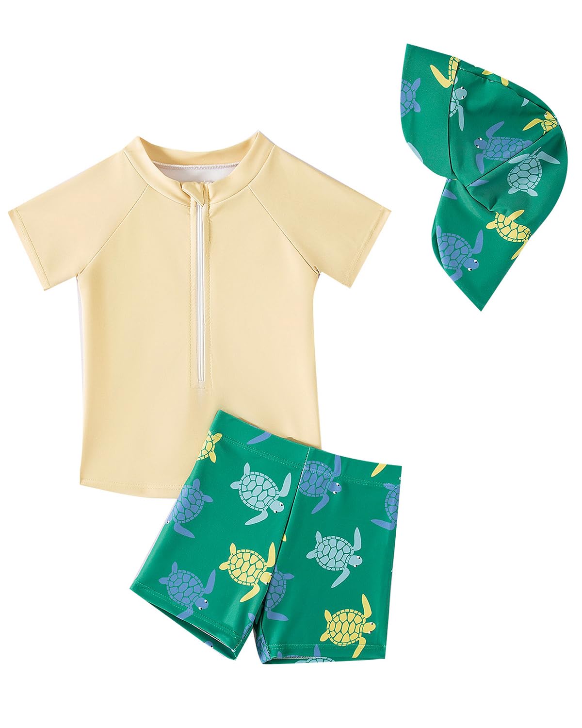 Uv Kleidung Baby Badeanzug Junge Zweiteilig Kurzärmel Schwimmshirt Badeshorts Uv Schutzkleidung 3 Monate-3 Jahre