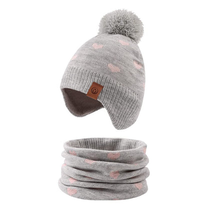 XIAOHAWANG Baby Strickmütze Winter Babymütze Junge Warme Kindermütze Junge Beanie Mütze Dicke Wintermütze für Herbst,Winter