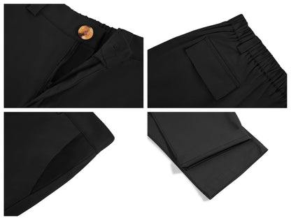 Haloumoning Mädchen Cargohose Baumwoll Y2K Baggy Cargo Hose Kinder Straight Leg Hohe Taille Jogginghose Casual Outdoorhose mit Elastische Taille und Taschen