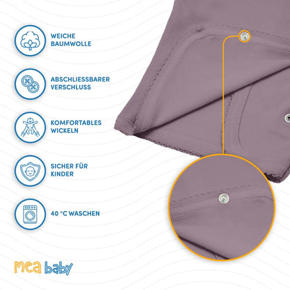 MEA BABY Unisex Baby Wrap Shirt Wrap Jacket Long Sleeve 100% Cotton Pack of 5 Wrap Shirt for Girls Wrap Shirt for Boys