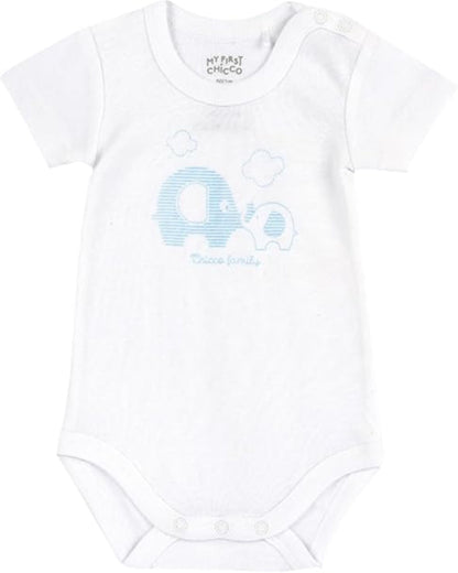 Chicco Unisex Baby Set Kurzarm Bodys aus Baumwolle Body (4er Pack)