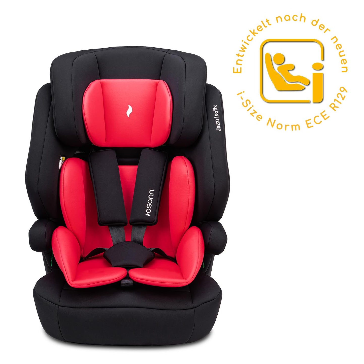 Osann Jazzi Isofix – Der sichere Kindersitz ab 1 Jahr (76–150 cm), mitwachsend mit Isofix & Top-Tether, Schutz & Geborgenheit auf jeder Fahrt - Sunset - Meloni2