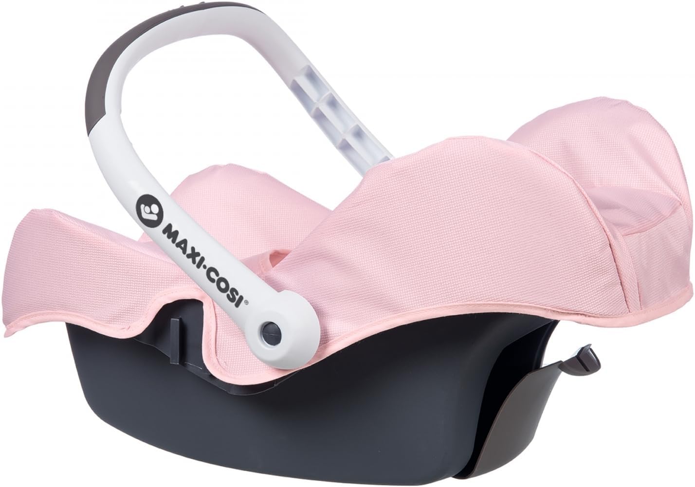 Smoby - Maxi Cosi Autositz - Autositz mit Tragebügel im Original Maxi-Cosi Design, Puppen-Zubehör für Puppen bis 42 cm, für Kinder ab 3 Jahren, rosa