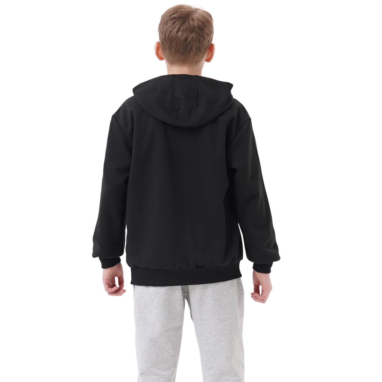 Ywenaisy Sweatjacke Jungen Zip Jacke Jungen Pullover Jungen mit Kapuze Zip Hoodie Kinder Jungen Sweatshirts Kapuzenpullover für Jungen Streetwear Hoodie Jungen für Jahre 8-16 und Höhe 116-170 cm