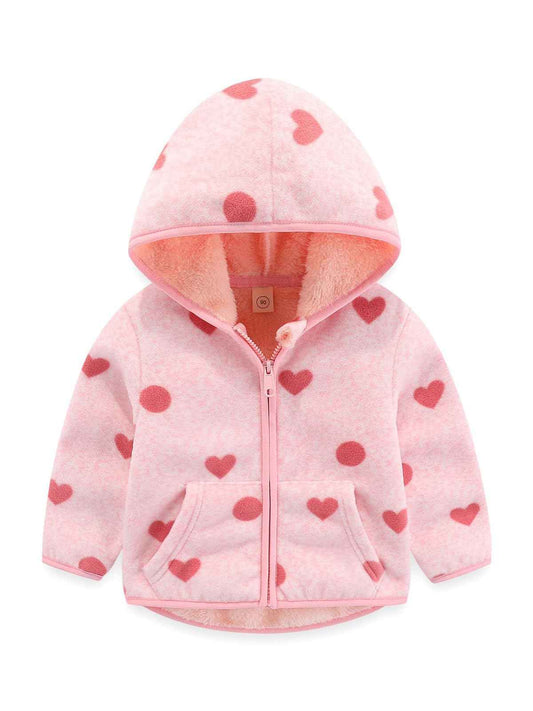 LUVCES Baby Jacket Boys Unisex Toddler Girls Kids Warm Fleece Jacket Full Zip Pullover Outerwear Sweatshirt