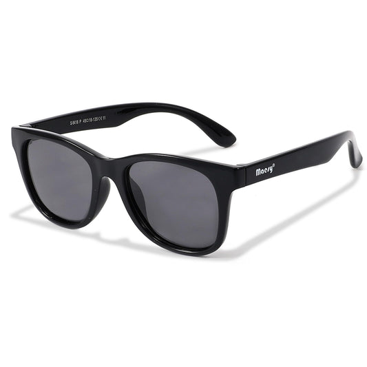 Maesy Yuki Children's Sunglasses for 6-12 Years, UV400 Polarised Protection, Flexible and Flexible Frame, Safe and Comfortable Sunglasses for Children