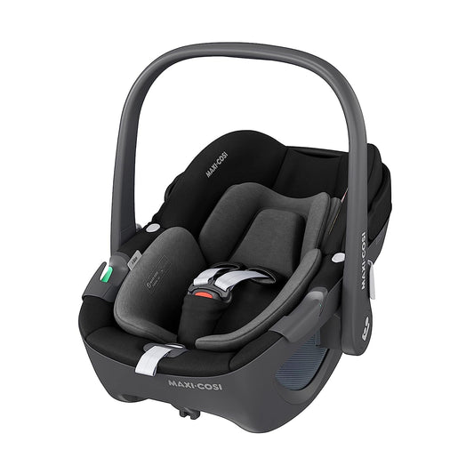 Maxi-Cosi Pebble 360 i-Size Babyschale Drehbar, Neugeborenen Autositz 360 Grad, 0–15 Monate (40–83 cm), Drehung mit einer, ClimaFlow, Easy-In-Gurt, G-CELL Seitenaufprallschutz, Essential Green - Meloni2