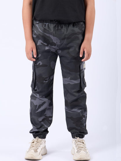 NATUST Jungen Cargohose Kinder Freizeithose mit Elastischem Bund