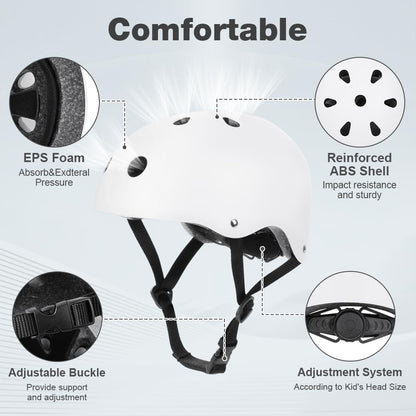 Flintronic Children's Bicycle Helmet, Children's Helmet, Bicycle Helmet for Children, Adjustable Skateboard Helmet for Bicycle, Skateboard, Scooter, Skating, Scooter, BMX for 2-13 Years