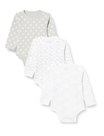 Unisex Baby Bodysuit, Langarm, 100% Baumwolle (3er und 6er Pack)