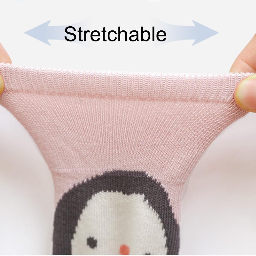 Rutschfeste Socken für Baby Mädchen Jungen 5 Paar Kinder Anti Rutsch Socken Sportsocken Stoppersocken
