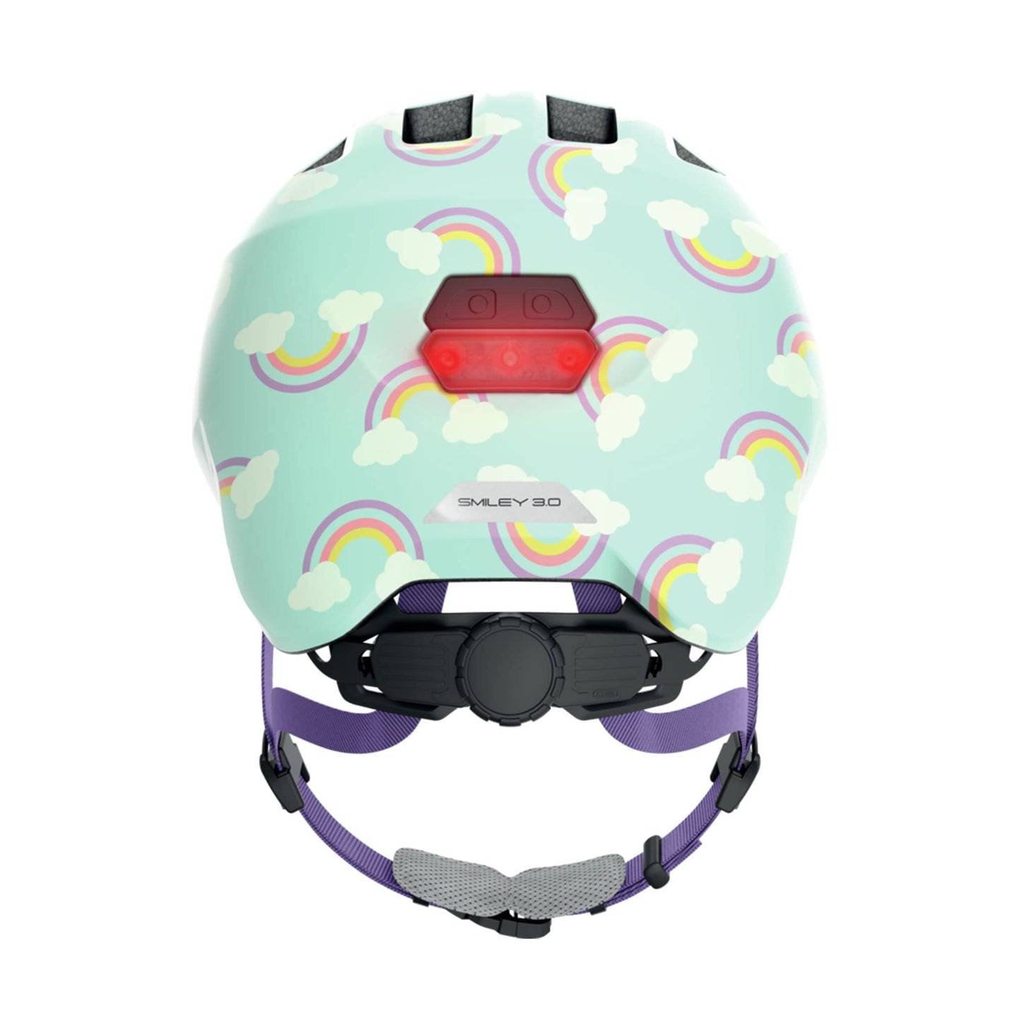 ABUS Smiley Kinderhelm 3.0 LED - Fahrradhelm für Kleinkinder mit tiefer Passform - kindgerechte Designs - Platz für Pigtail - Unisex