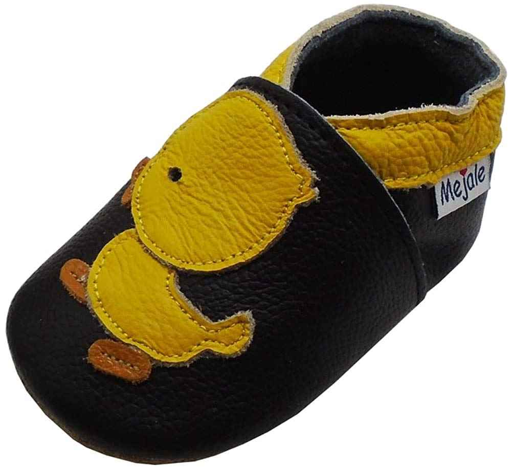 Mejale Leather Baby Shoes First Walking Shoes Crawling Shoes Toddler Children's Shoes Slippers