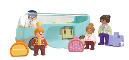 PLAYMOBIL Junior 71685 Dump Truck Sustainable Toy for Children from 1 Year Including Builder and Three Building Blocks