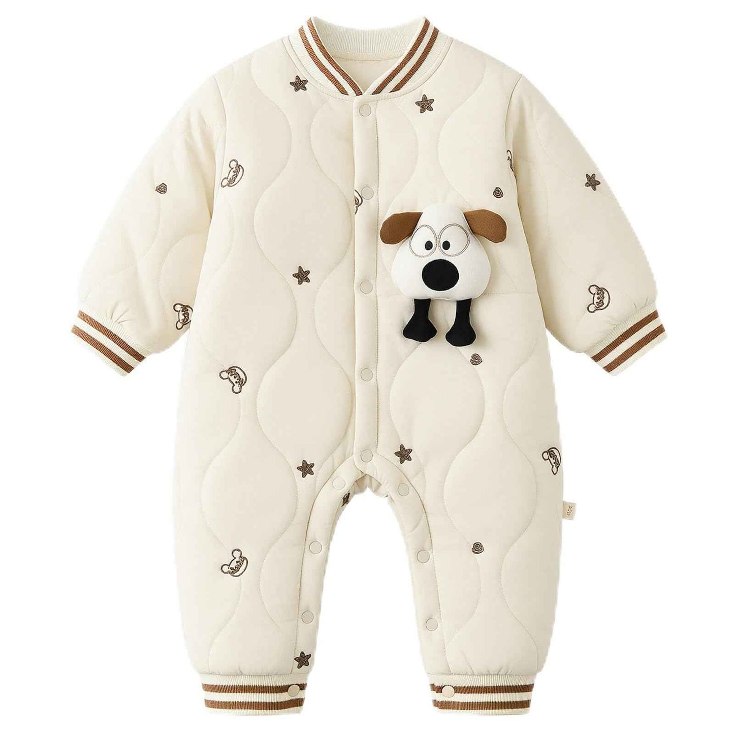 JiAmy Baby Snowsuit, Soft Romper, Newborn Winter Romper, Autumn Winter Warm Jumpsuit, Winter Suit for Toddlers, Girls, Boys, 6-18 Months