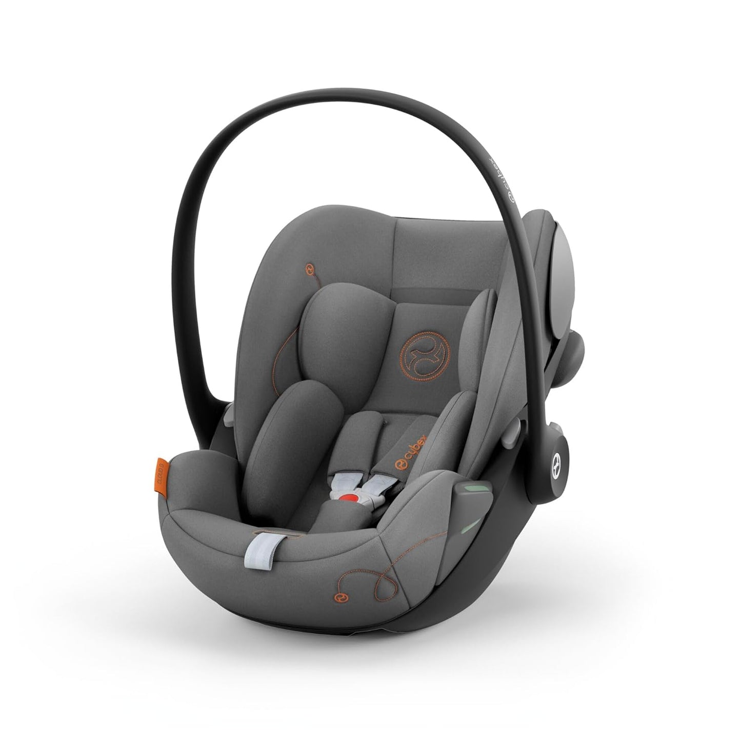 CYBEX Gold Babyschale Cloud G i-Size Comfort, Inkl. Neugeboreneneinlage, Ab Geburt bis ca. 24 Monate, Für Kinder ab 40 cm bis 87 cm, Max. 13 kg, Moon Black - Meloni2