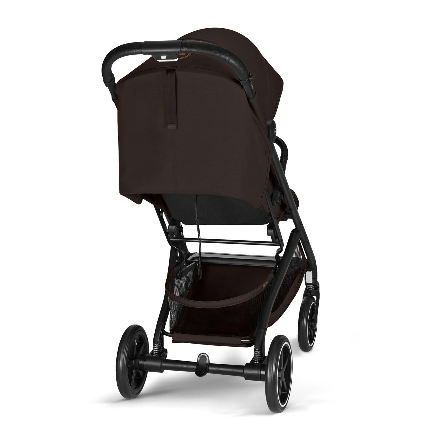 Cybex Gold Kinderwagen Beezy mit One-Pull Harness, Ab Geburt bis ca. 4 Jahre (max. 22 kg), Kompakt und ergonomisch, Magic Black (Schwarz mit schwarzem Rahmen)