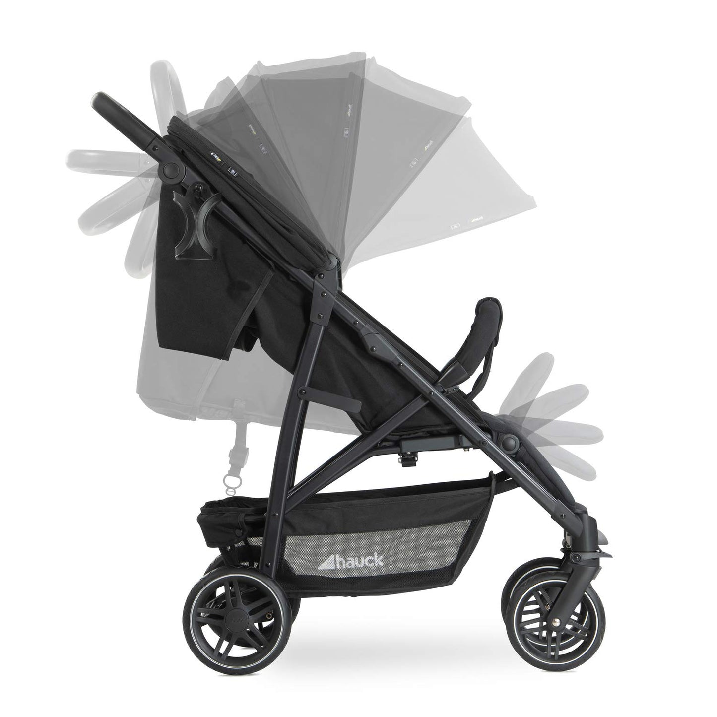 Hauck Rapid 4R Plus Buggy, XL Sonnendach UPF 50+, maximale Belastung 25 kg, Hauck Rapid 4R Plus Buggy, XL Sonnendach UPF 50+, maximale Belastung 25 kg, schnell klappbar, kompakt, höhenverstellbar, Getränkehalter, Liegeposition, großer Einkaufskorb