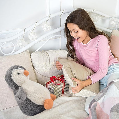 Auirshiky Cuddly Toy Penguin Plush Toy for Children, Penguin Soft Toy, Plush Toy, Cushion Penguin Toy, Penguin Plush Cushion for Birthday, Valentine's Day, Christmas 