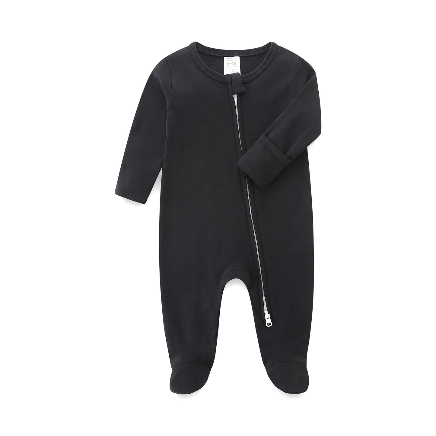 Baby Schlafanzug, Baby Strampler, Neugeborene Strampler Doppelreißverschluss, Baumwolle Langarm Schlafanzug Neugeborene, Schlafstrampler Pyjam Kleidung für Junge Mädchen 0-3 Monate