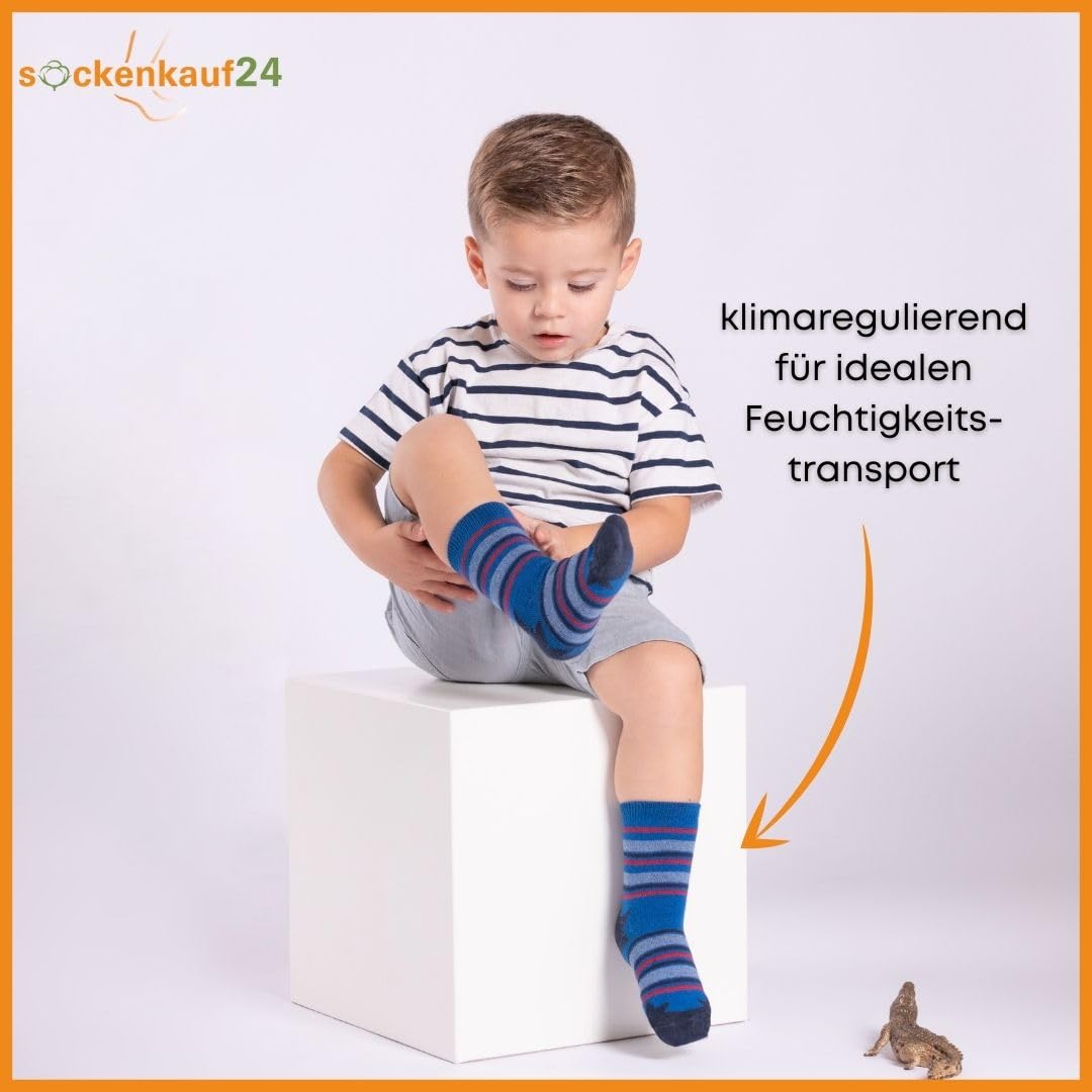 10 Paar Kinder Socken Jungen & Mädchen Baumwolle Kindersocken