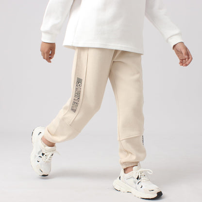 SERENYOU Jungen Jogginghose Hose Freizeit Joggers Kinder Sports Sweathose mit reflektierendem Grafikprint