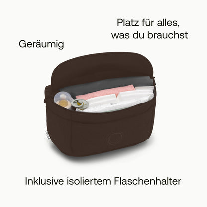 Bugaboo Kinderwagen Organizer-Tasche mit leicht zugänglichen Fächern. Praktisches Accessoire für alle Baby-Essentials in Desert Taupe