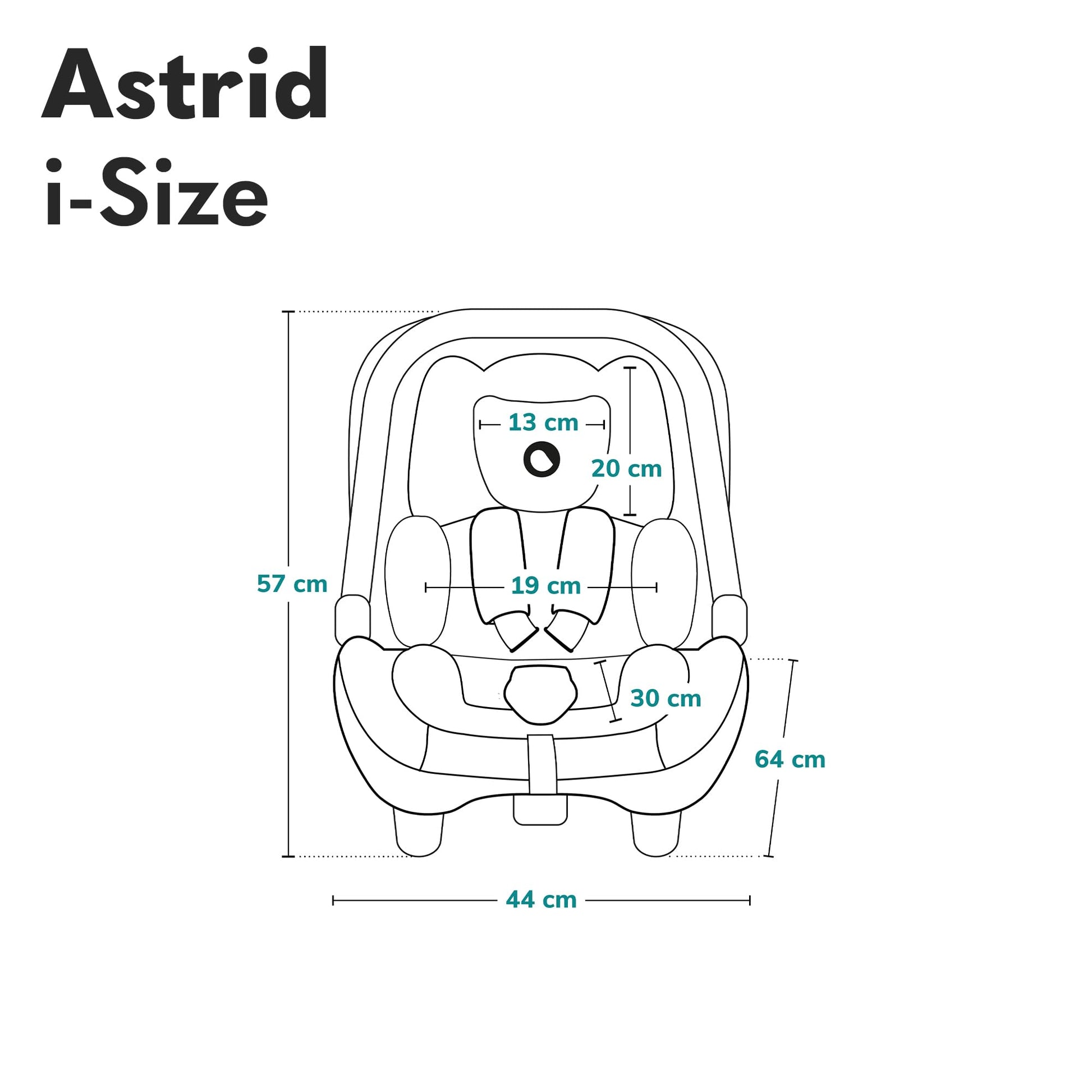 LIONELO ASTRID i-Size Baby Autositz 40-87 cm, Babyschale Gruppe 0+, Rückwärtsgerichtete Montage, 3-Punkt-Sicherheitsgurt Seitenschutz, Sitzeinlage Dri-Seat - Meloni2