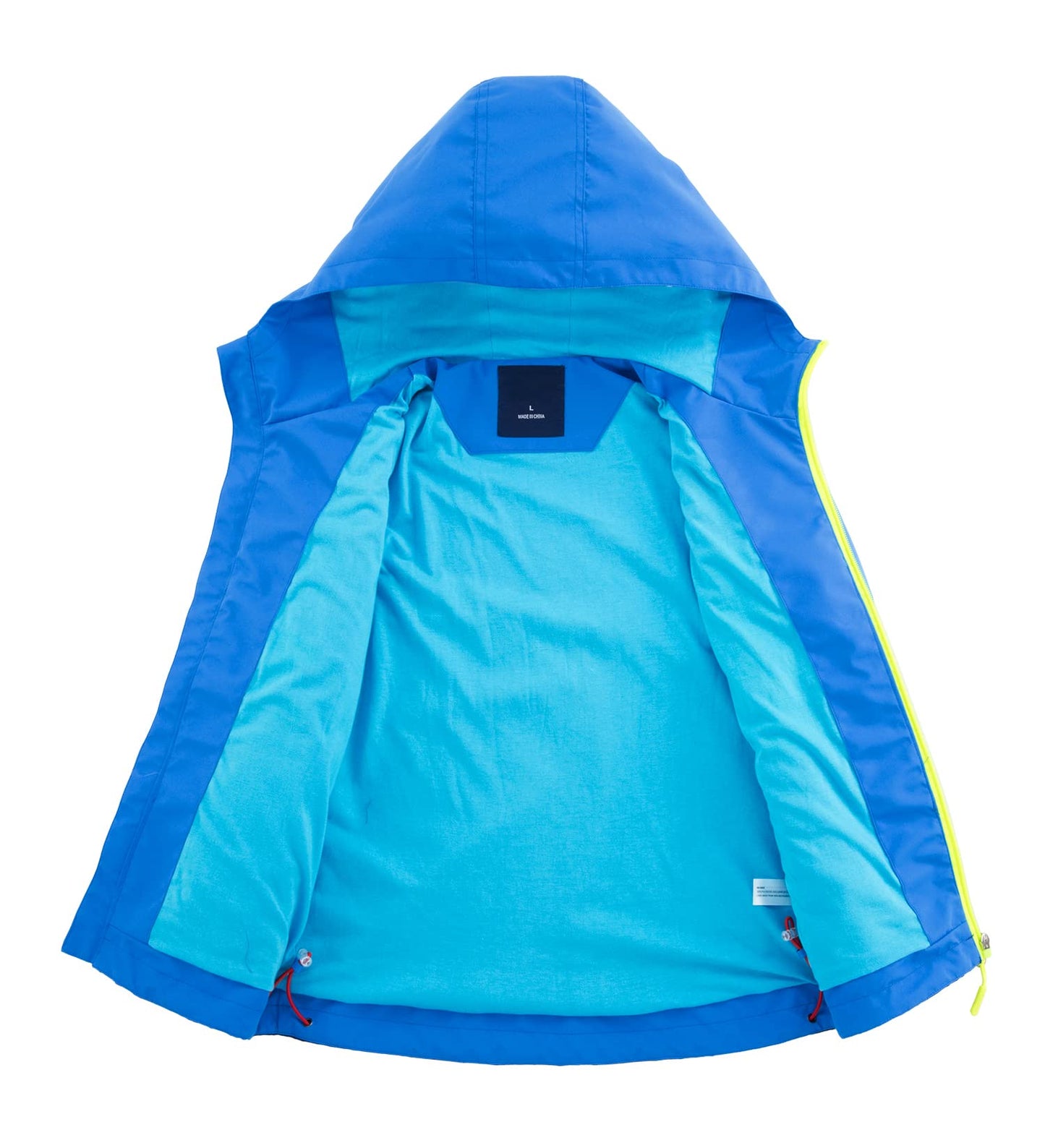 YOUNGSOUL Kinder Wind und Wasserdicht Regenjacke mit Farbblock