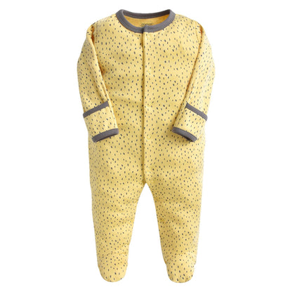 amropi Baby Mädchen Schlafstrampler 3er Pack Jungen Pyjamas Baumwolle Overalls Strampler für 0-12 Monate